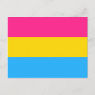 Postal Bandera de Orgullo Pansexual LGBTQ