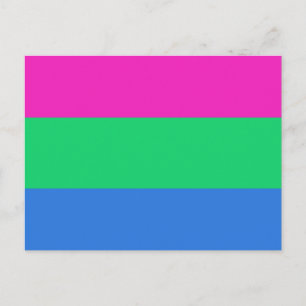 Postal Bandera de orgullo polissexual