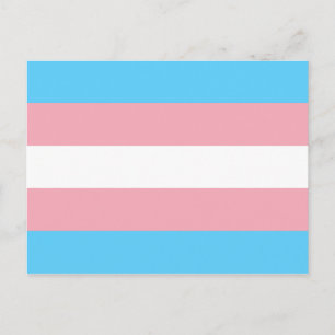 Postal Bandera de Orgullo Transgénero - Arcoíris LGBT