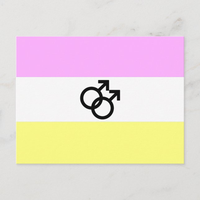 Postal Bandera de Orgullo Twink (Anverso)