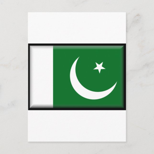 Postal Bandera de Pakistán (Anverso)