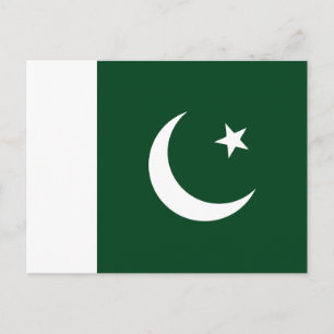 Postal Bandera de Pakistán