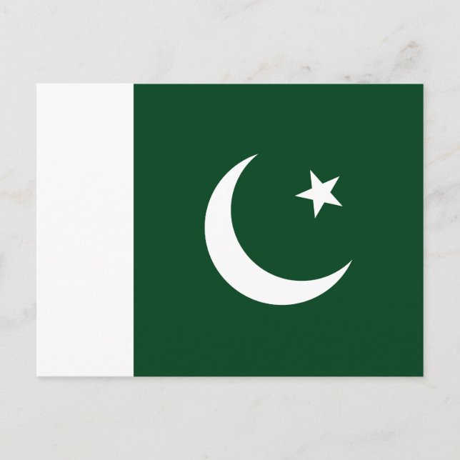Postal Bandera de Pakistán (Anverso)