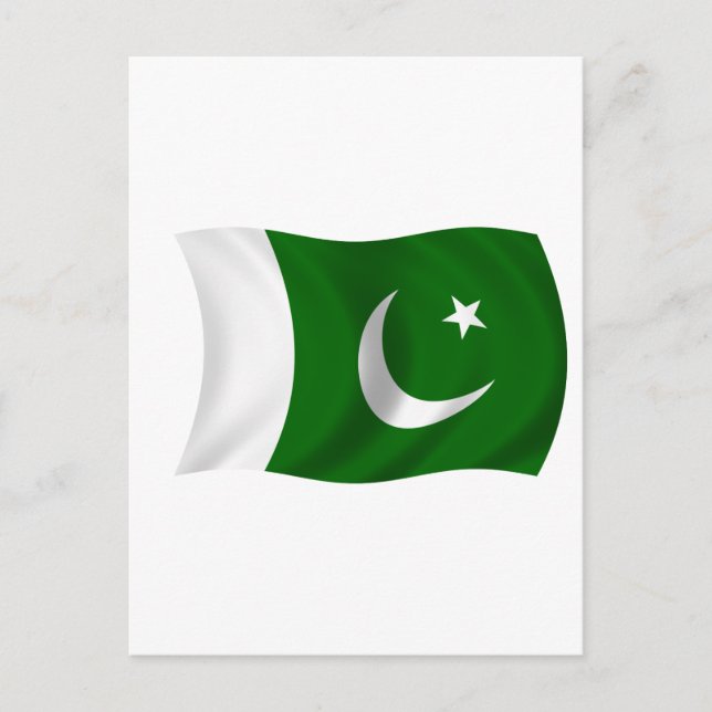 Postal Bandera de Pakistán (Anverso)