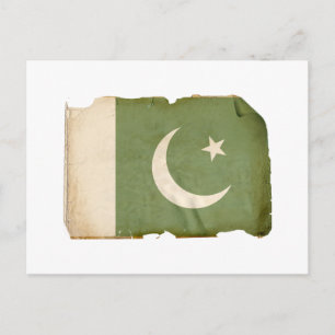 Postal Bandera de Pakistán