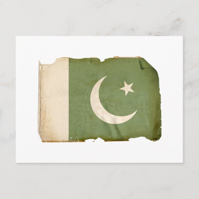 Postal Bandera de Pakistán (Anverso)