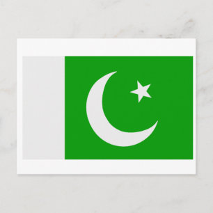 Postal Bandera de Pakistán