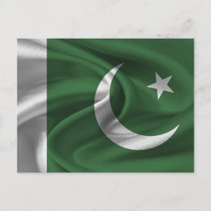 Postal Bandera de Pakistán