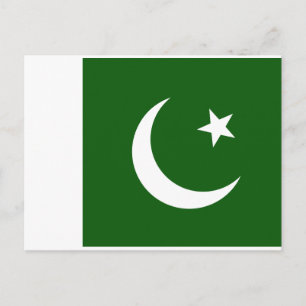 Postal Bandera de Pakistán