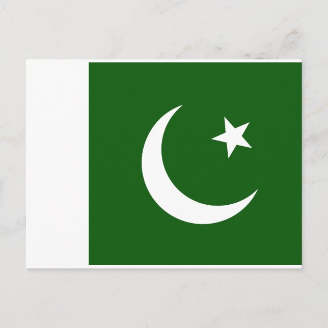 Postal Bandera de Pakistán (Anverso)