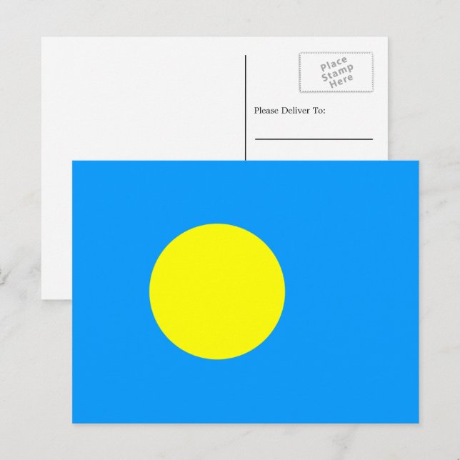 Postal Bandera de Palau (Anverso / Reverso)