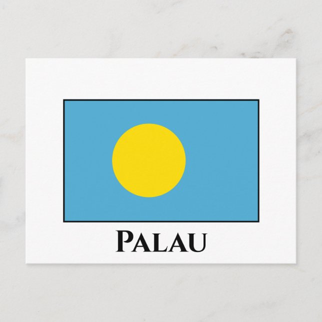 Postal Bandera de Palau (Anverso)