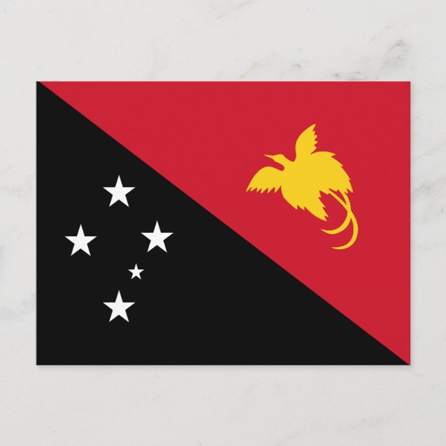Postal Bandera de Papúa Nueva Guinea (Anverso)