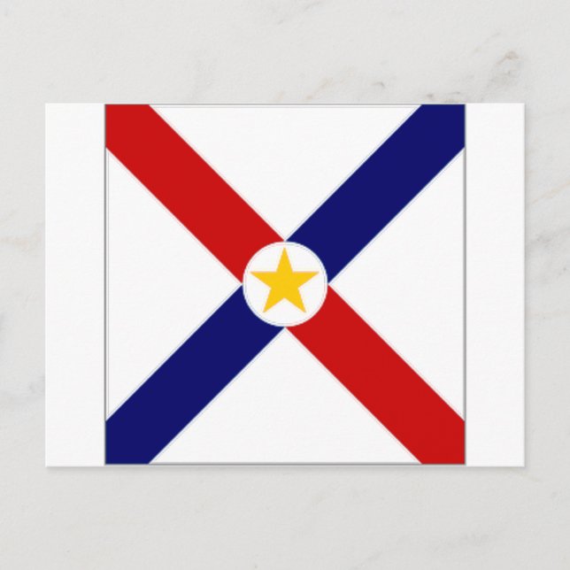 Postal Bandera de Paraguay (Anverso)
