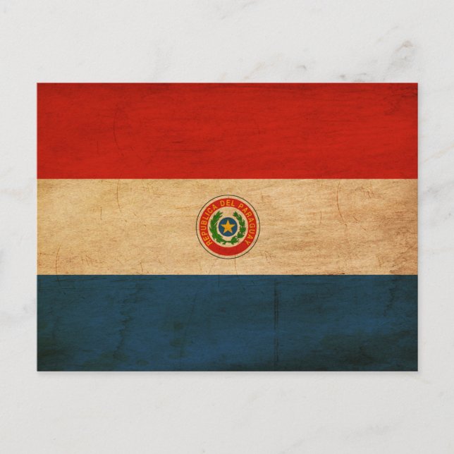 Postal Bandera de Paraguay (Anverso)