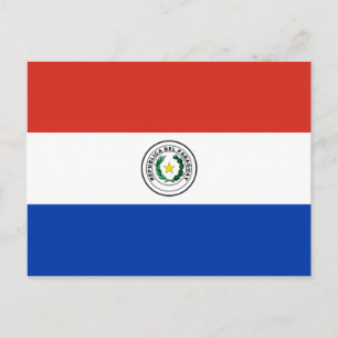 Postal Bandera de Paraguay