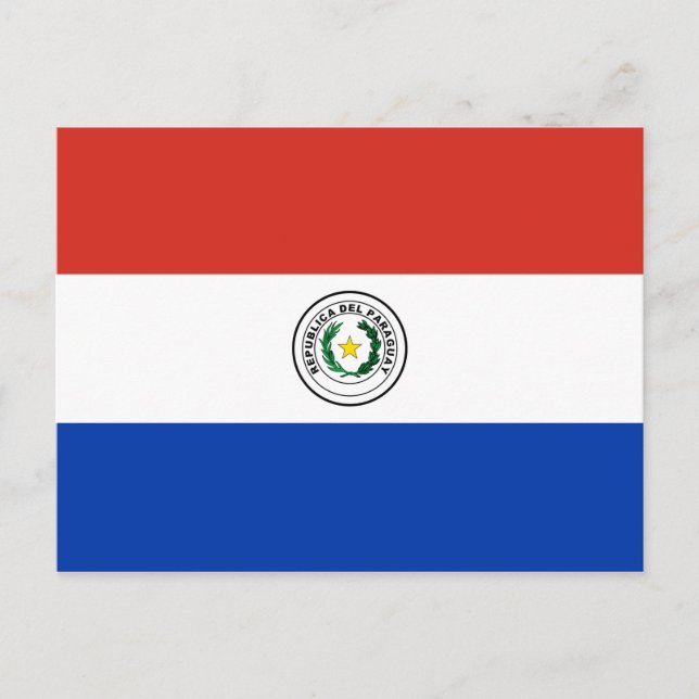 Postal Bandera de Paraguay (Anverso)