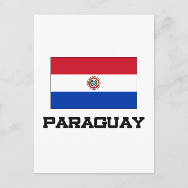 Postal Bandera de Paraguay (Anverso)