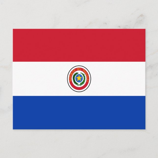 Postal Bandera de Paraguay (Anverso)