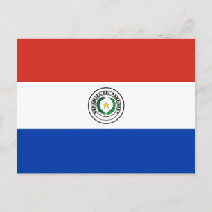 Postal Bandera de Paraguay