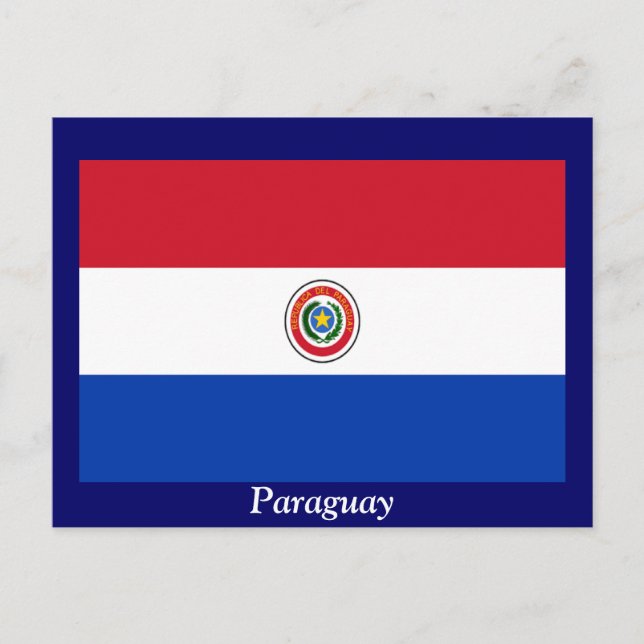 Postal Bandera de Paraguay (Anverso)