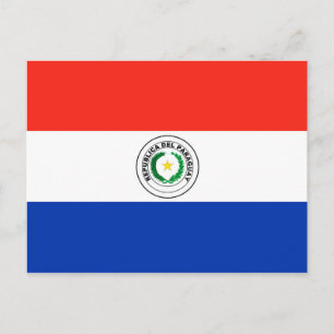 Postal Bandera de Paraguay