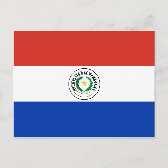 Postal Bandera de Paraguay (Anverso)