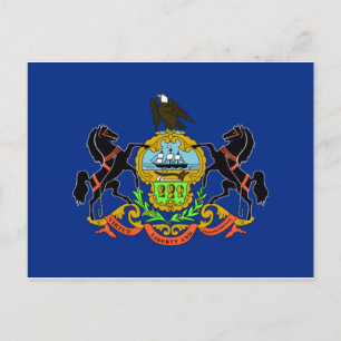 Postal Bandera de Pennsylvania