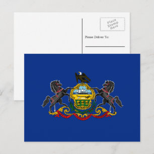 Postal Bandera de Pensilvania