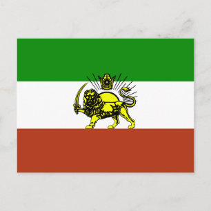 Postal Bandera de Persia