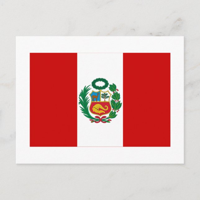 Postal Bandera de Perú (Anverso)
