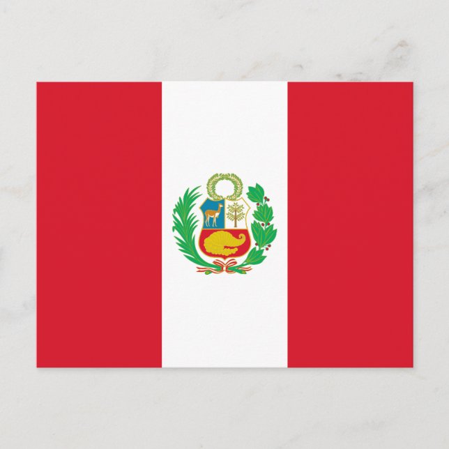 Postal Bandera de Perú (Anverso)