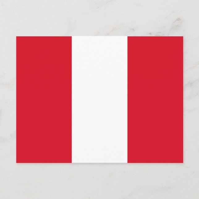 Postal Bandera de Perú (Anverso)