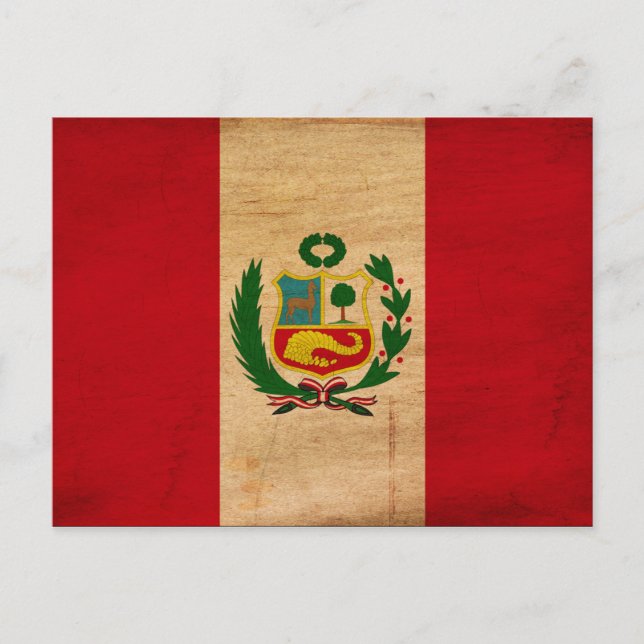 Postal Bandera de Perú (Anverso)