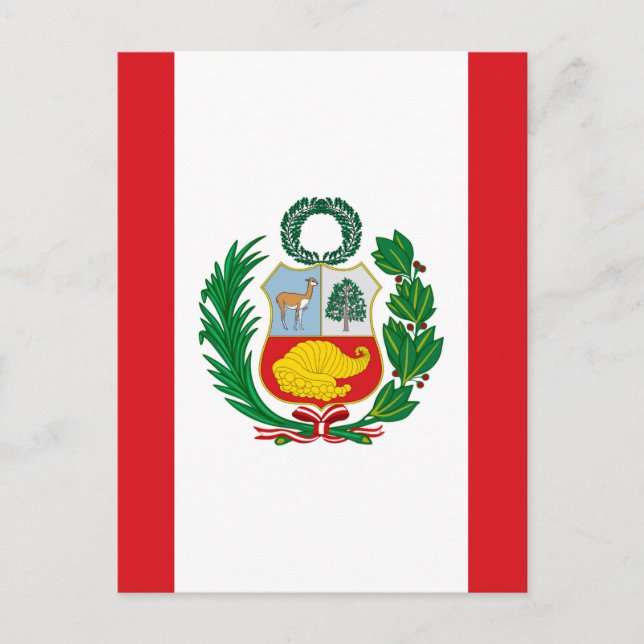 Postal Bandera de Perú (Anverso)