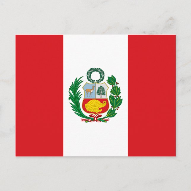 Postal Bandera de Perú (Anverso)
