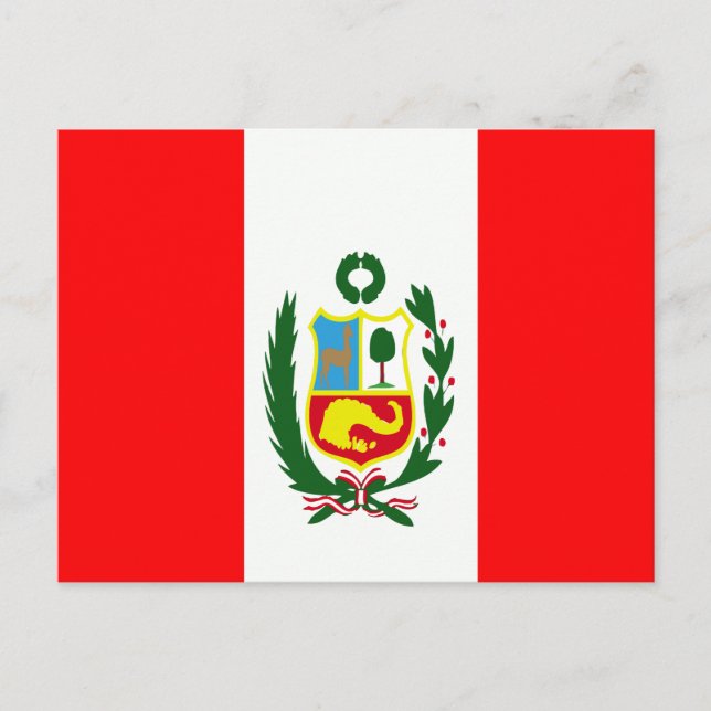 Postal Bandera de Perú (Anverso)