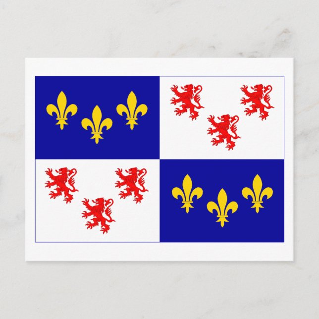 Postal Bandera de Picardie (Anverso)