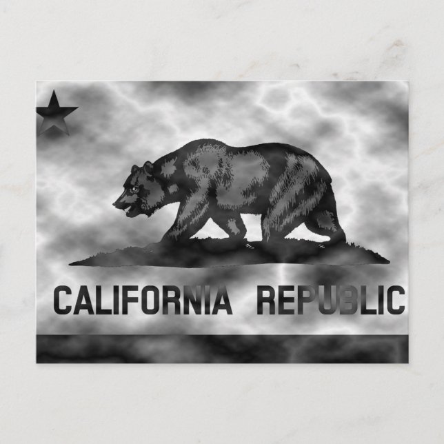 Postal Bandera de Plasma California (Anverso)