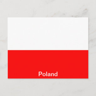 Postal Bandera de Polonia