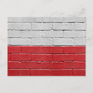Postal Bandera de Polonia