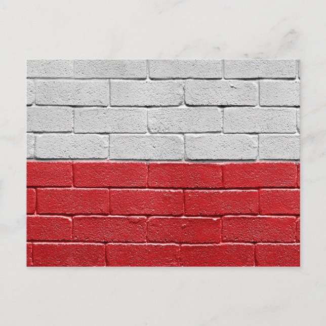 Postal Bandera de Polonia (Anverso)