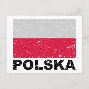 Postal Bandera de Polonia
