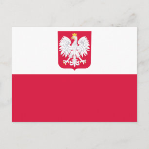 Postal Bandera de Polonia