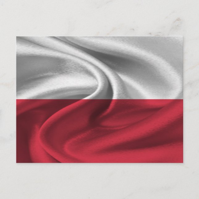 Postal Bandera de Polonia (Anverso)