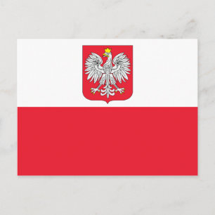 Postal Bandera de Polonia