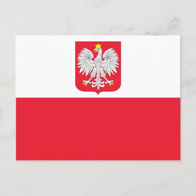 Postal Bandera de Polonia (Anverso)