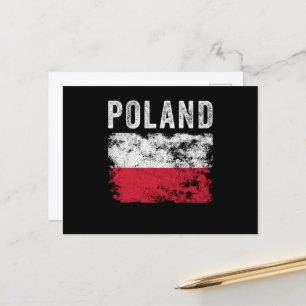 Postal Bandera de Polonia con problemas - Bandera polaca