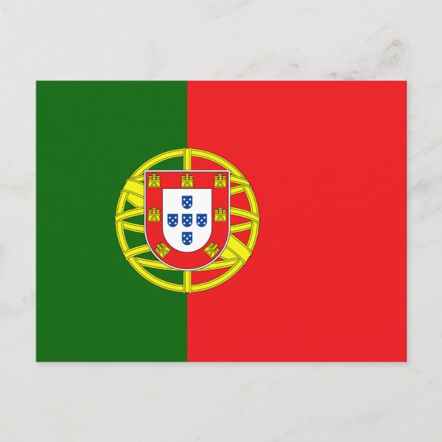 Postal Bandera de Portugal (Anverso)