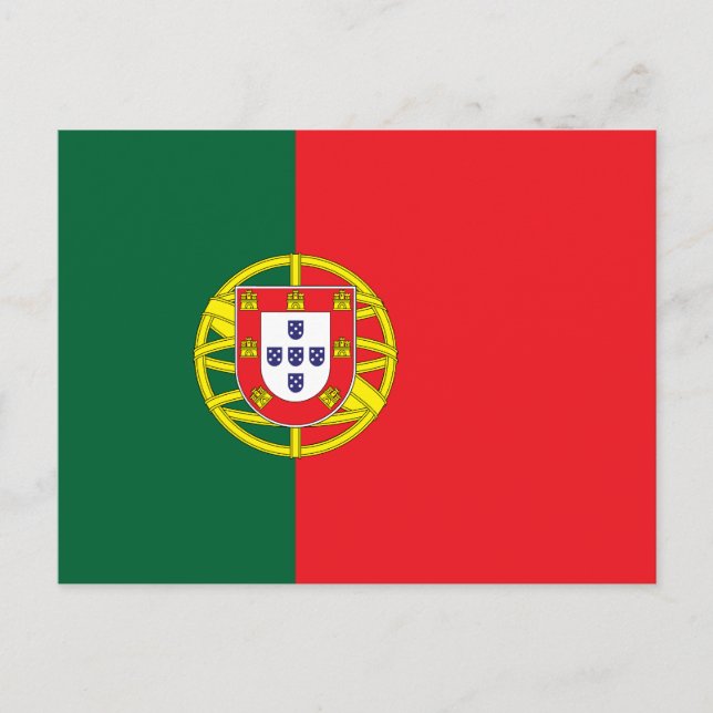 Postal Bandera de Portugal (Anverso)